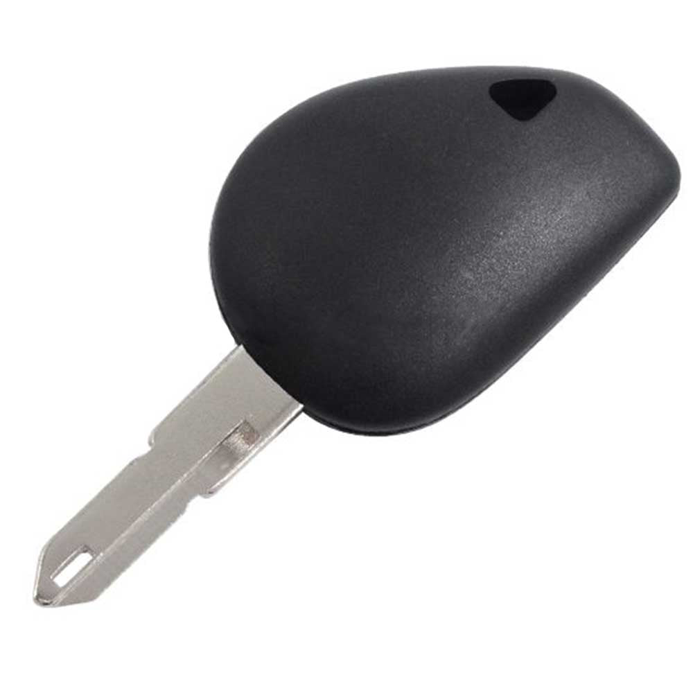 Fekete színű, gomb nélküli Renault kulcs, kulcsház.