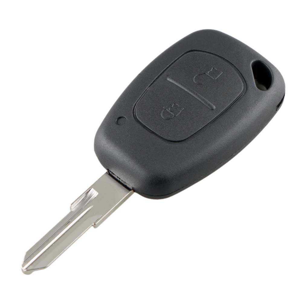 Fekete színű, 2 gombos Opel kulcs, kulcsház.