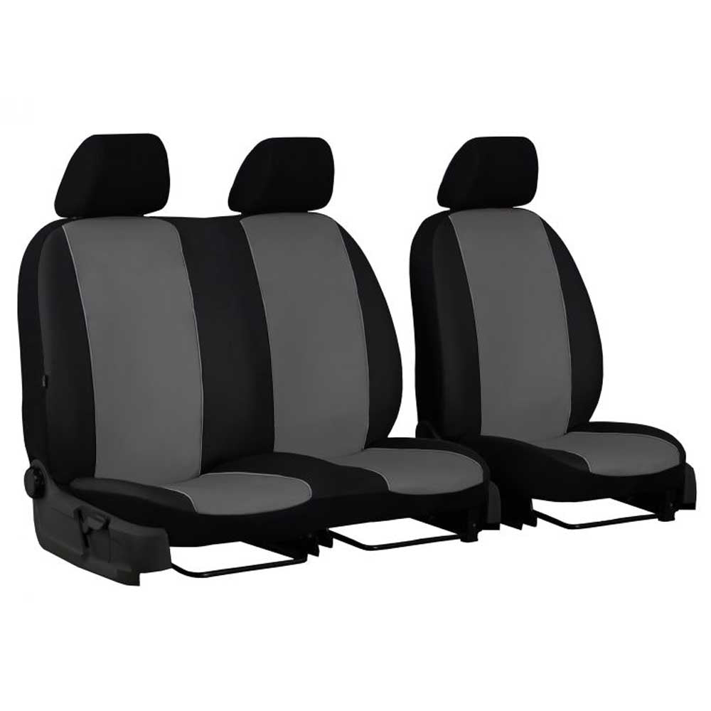 Standard 3 részes Univerzális üléshuzat kisbuszokba, szürke színben bőrből