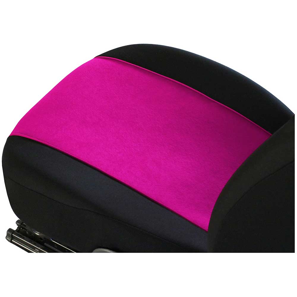 Tuning 100% 1+1 Univerzális rózsaszín trikó üléshuzat velúr és szövet anyagokból