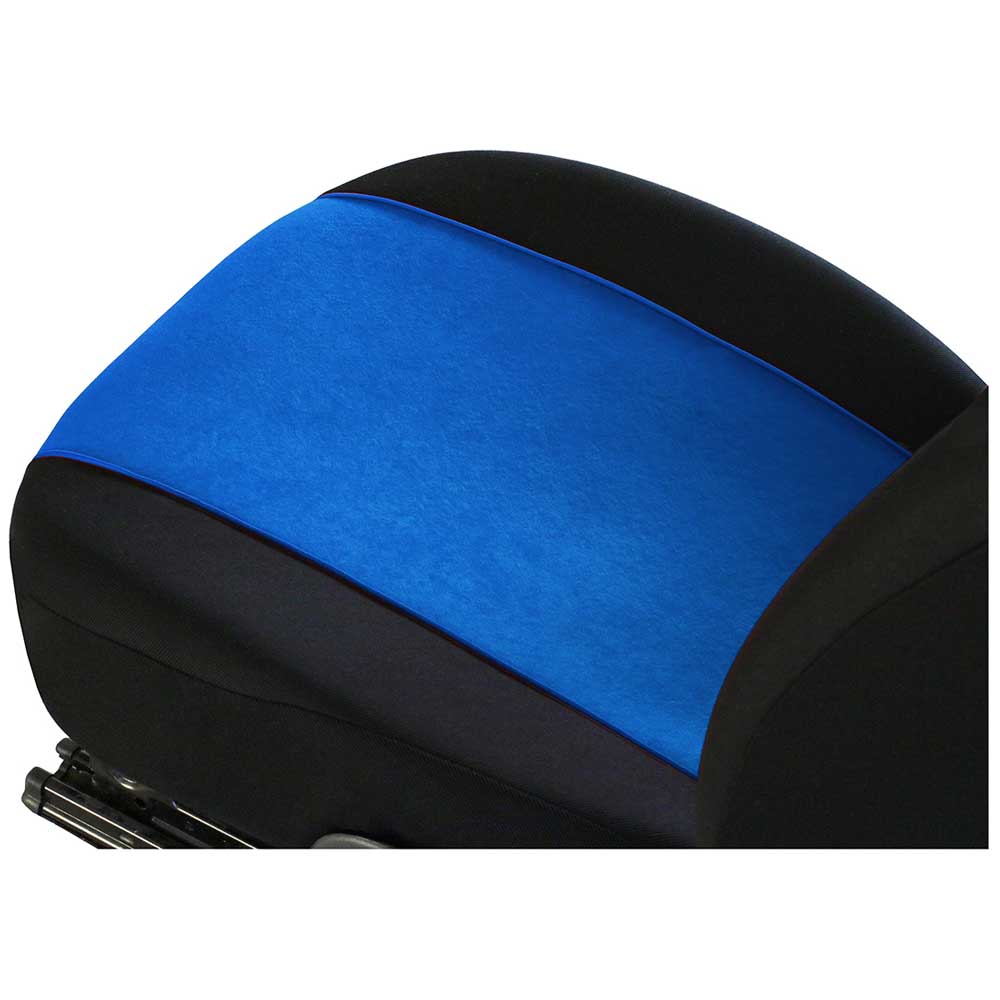 Tuning 100% Univerzális trikó üléshuzat kék színben velúr és szövet anyagokból