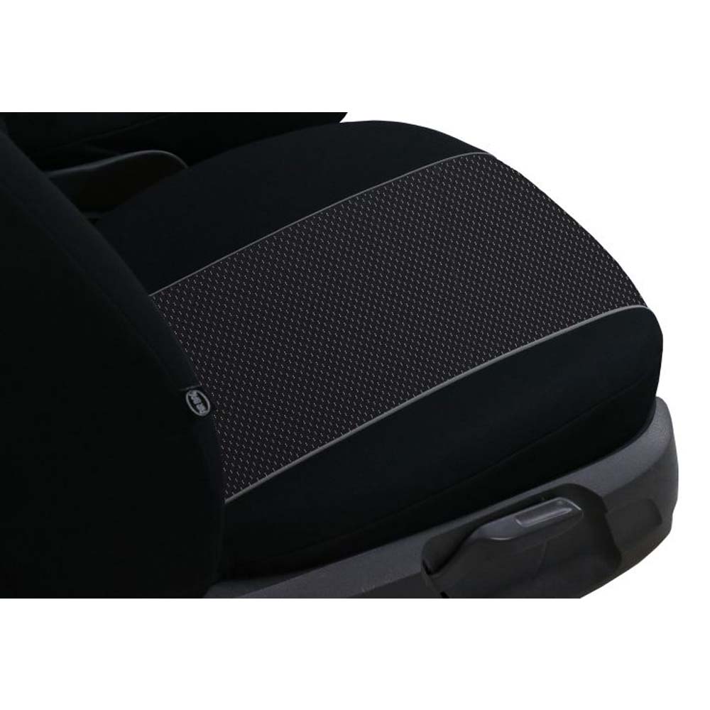 2 személyes Tuning Extra 1+1 üléshuzat kishaszon autókba fekete színben, szövet anyagból