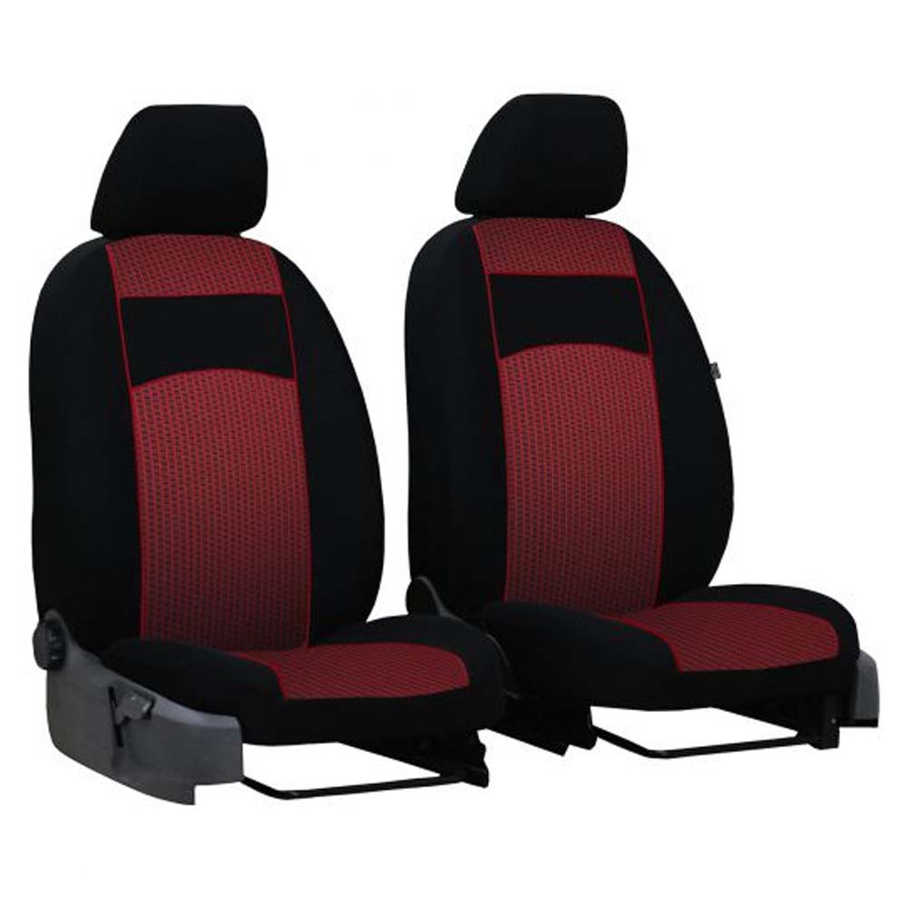 2 személyes Tuning Extra 1+1 üléshuzat kishaszon autókba piros színben, szövet anyagból 