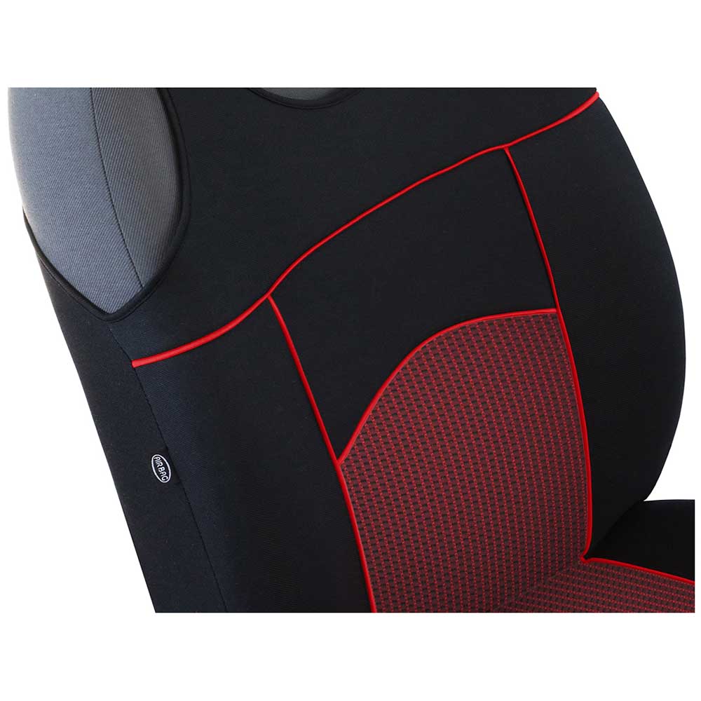 Tuning Extra Univerzális trikó üléshuzat piros színben szövet anyagból