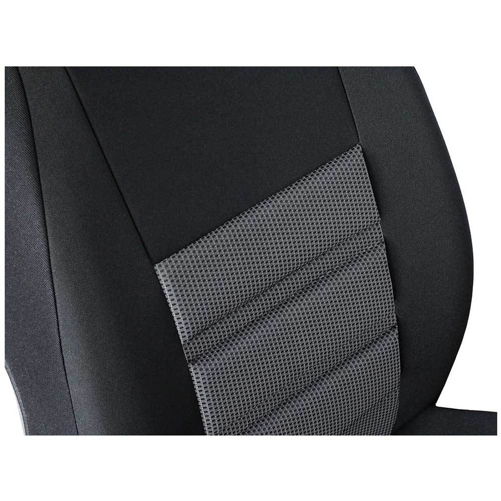 VIP ergonomikus dombornyomott üléshuzat fekete-szürke színben, szövet anyagból