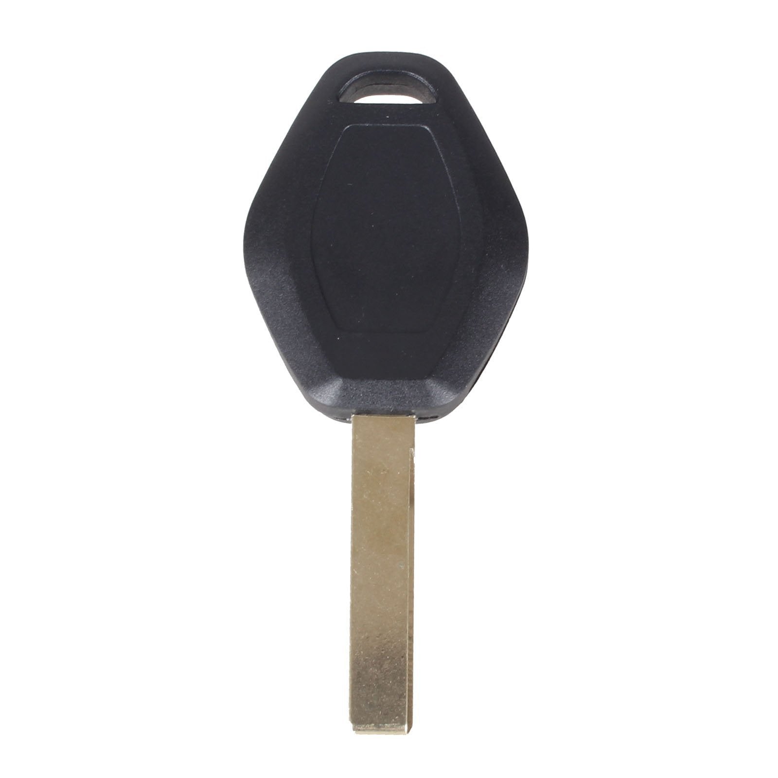 Fekete színű, 3 gombos BMW kulcs, kulcsház nyers kulcsszárral.