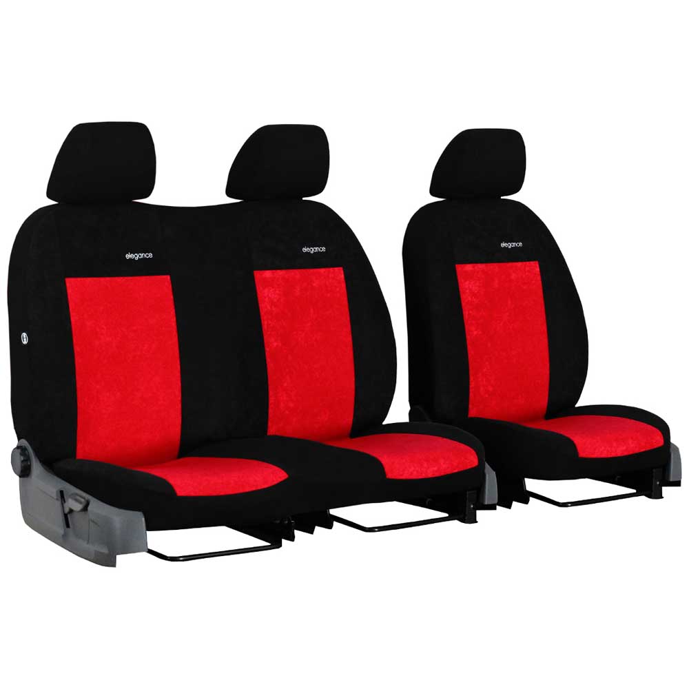 Isuzu N35 (3 személyes) üléshuzat Elegance 2014- piros színben