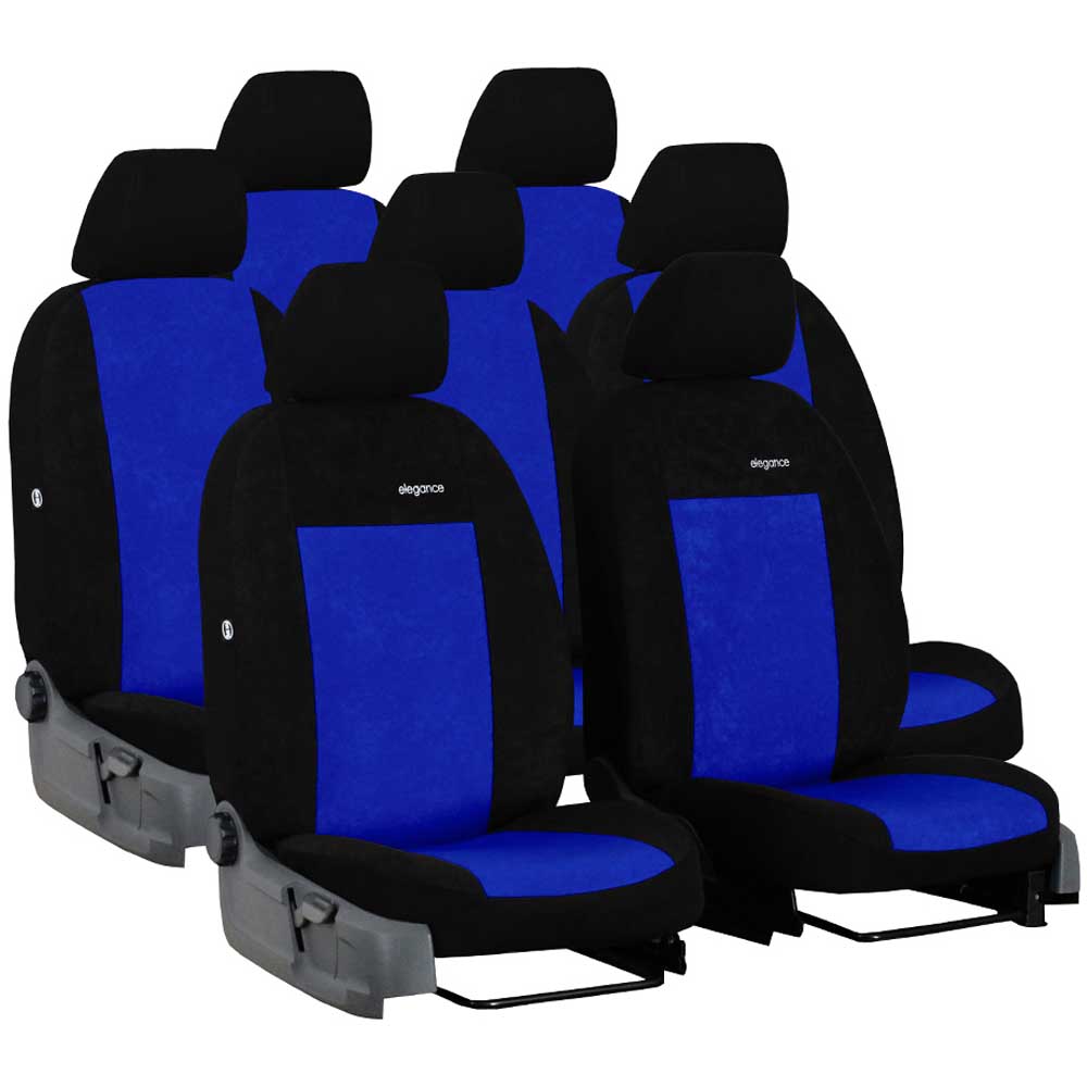 VW Caddy IV (7 személyes) üléshuzat Elegance 2015- kék színben