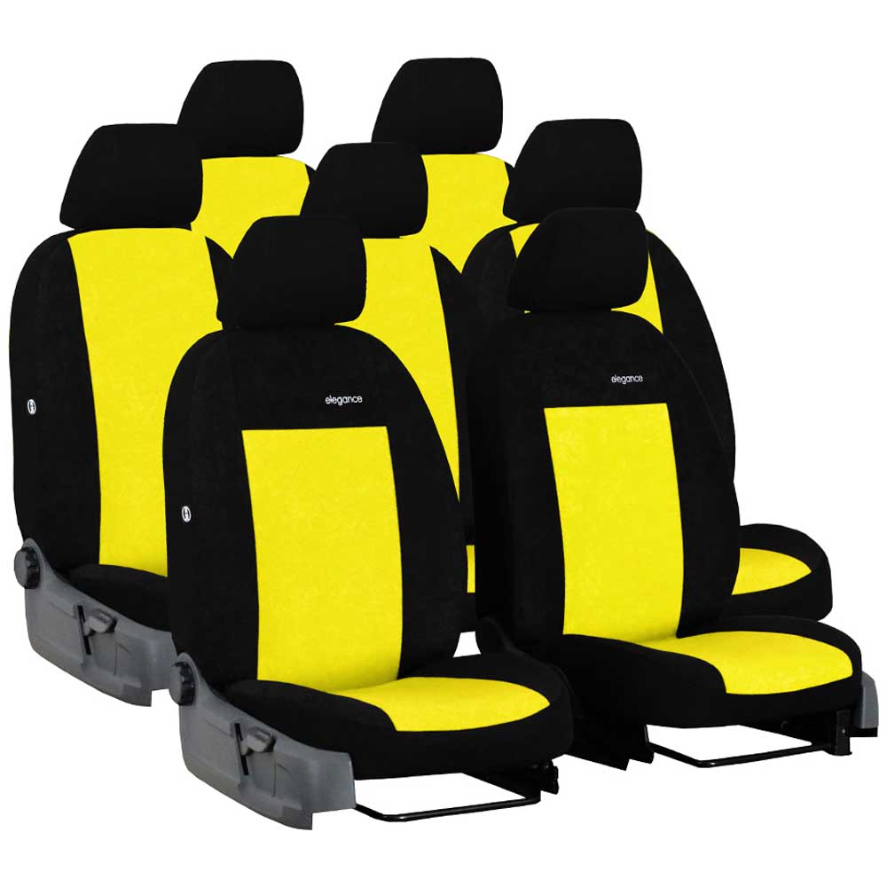 Toyota Verso (7 személyes) üléshuzat Elegance 2009-2018 sárga színben