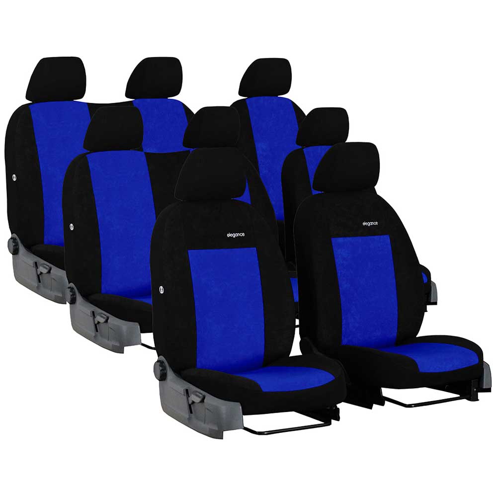 VW T6 (8 személyes) üléshuzat Elegance 2015- kék színben
