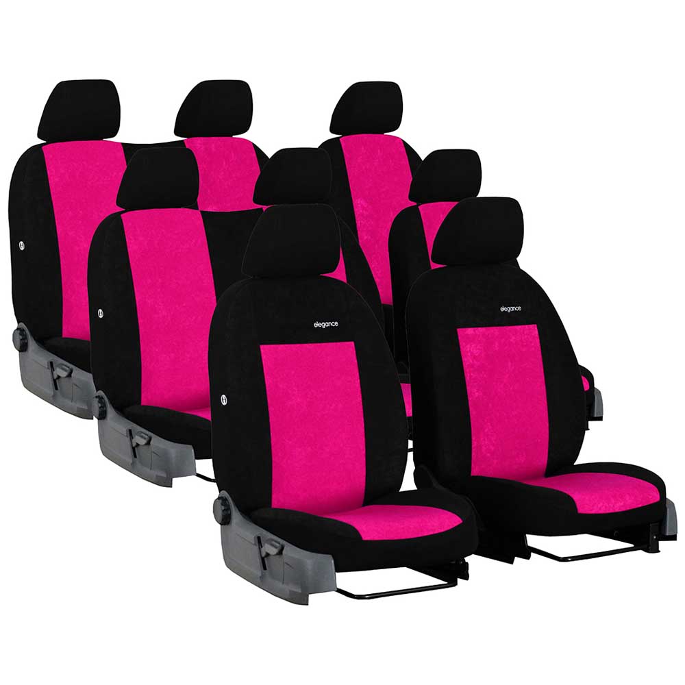 VW T6 (8 személyes) üléshuzat Elegance 2015- pink színben