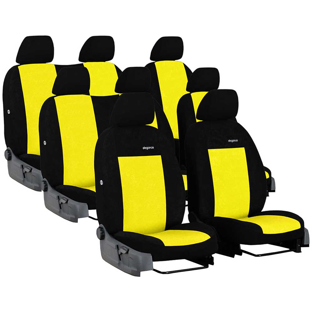 VW T6 (8 személyes) üléshuzat Elegance 2015- sárga színben