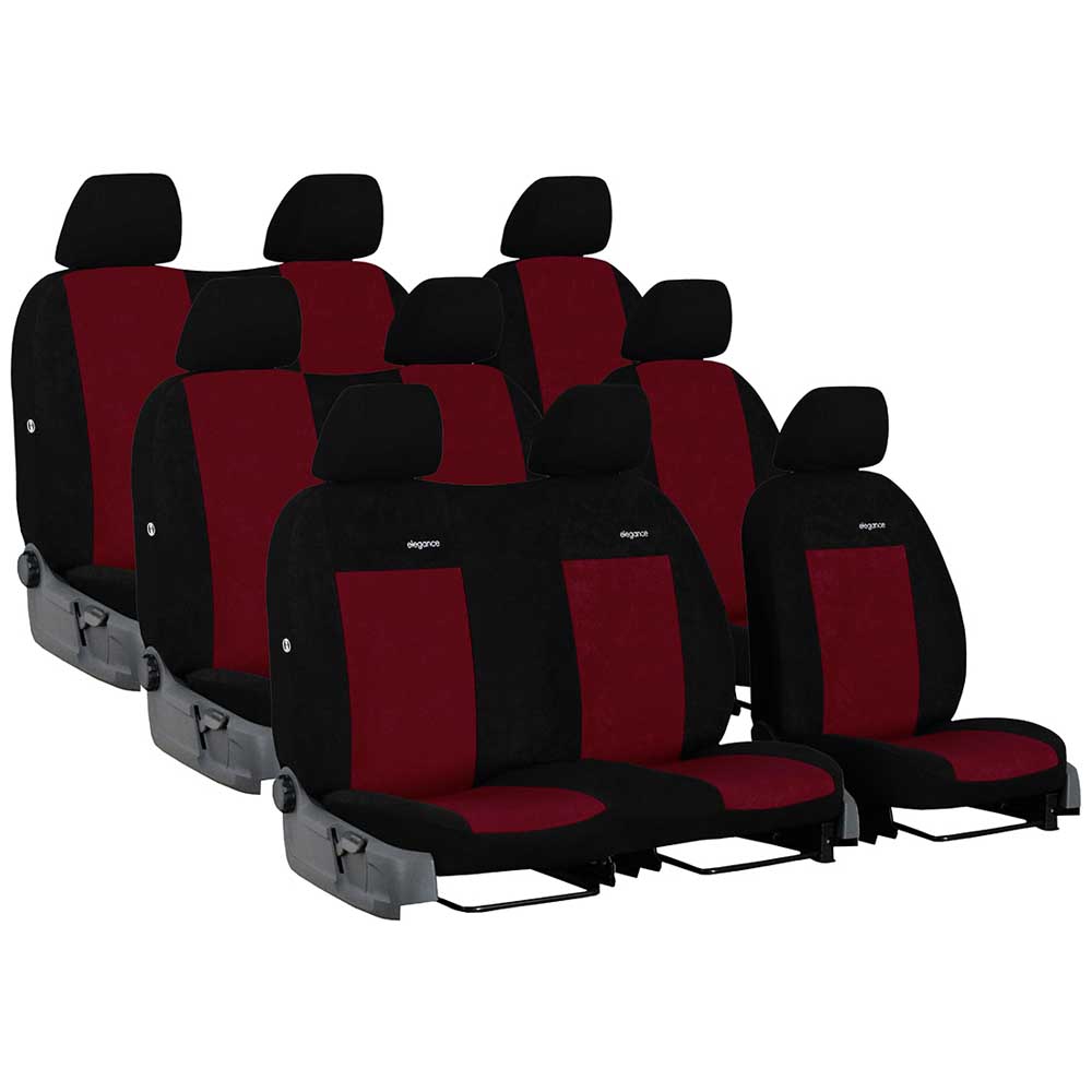 Ford Transit VII (9 személyes) üléshuzat Elegance 2014- bordó színben