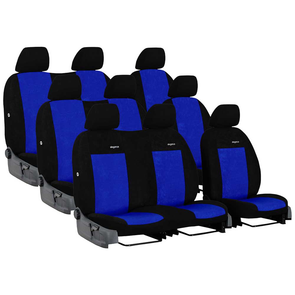 VW T6 (9 személyes) üléshuzat Elegance 2015- kék színben
