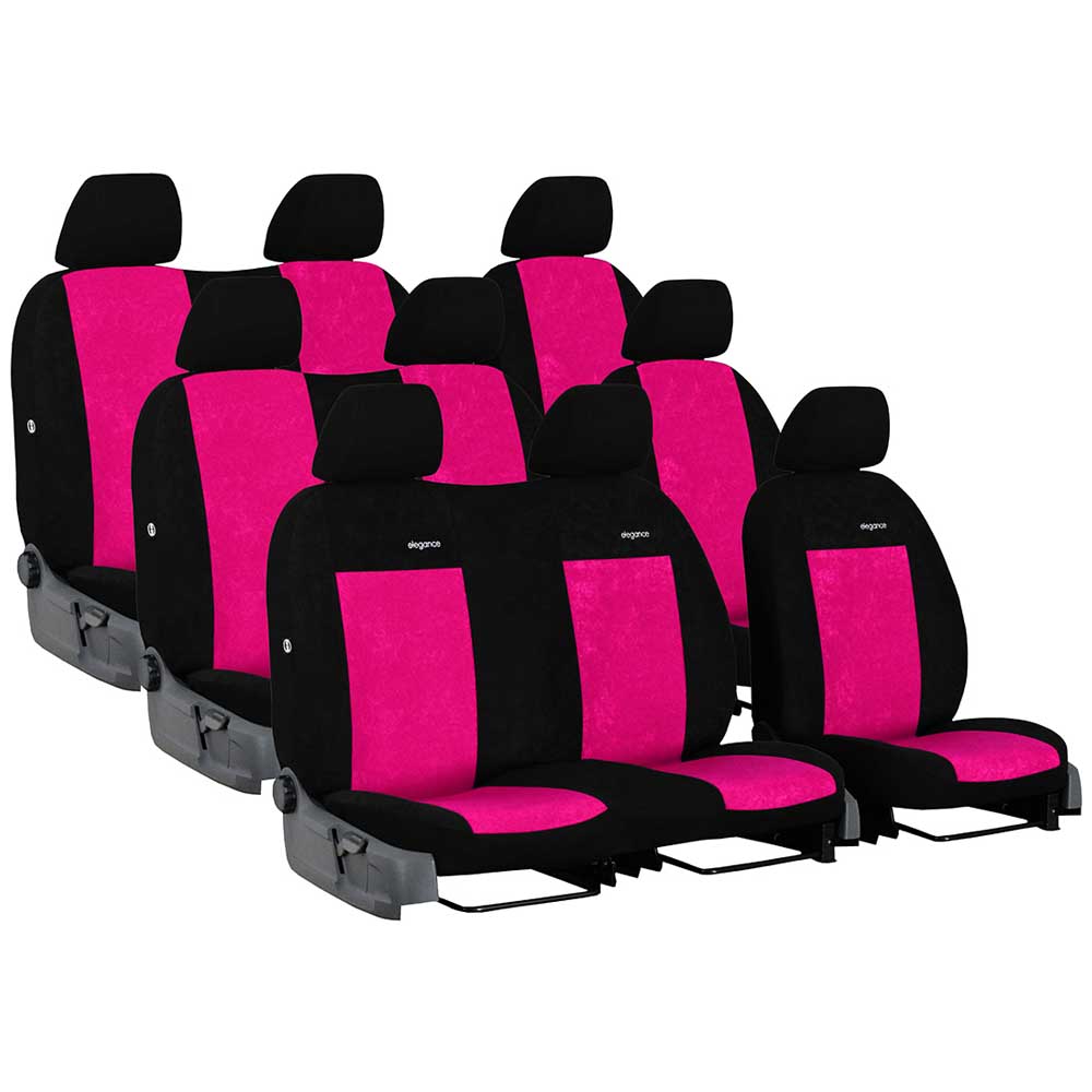 VW T6 (9 személyes) üléshuzat Elegance 2015- pink színben