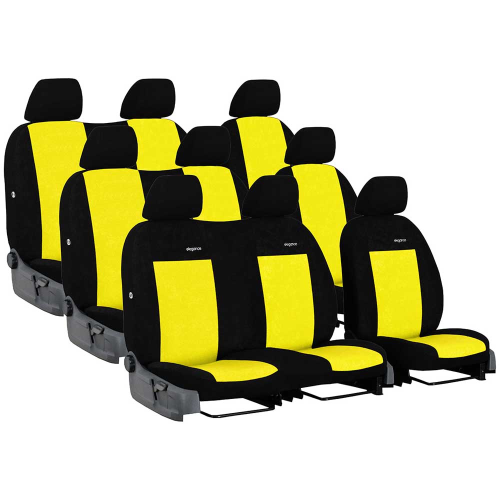 VW T6 (9 személyes) üléshuzat Elegance 2015- sárga színben