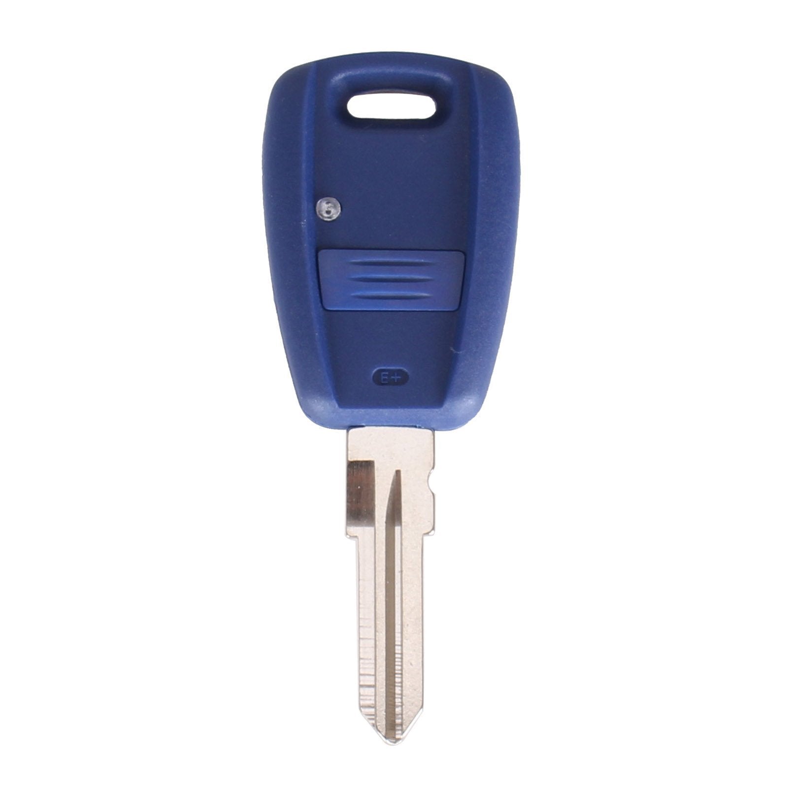 Kék színű, 1 gombos Fiat kulcs, kulcsház GT15R kulcsszárral.