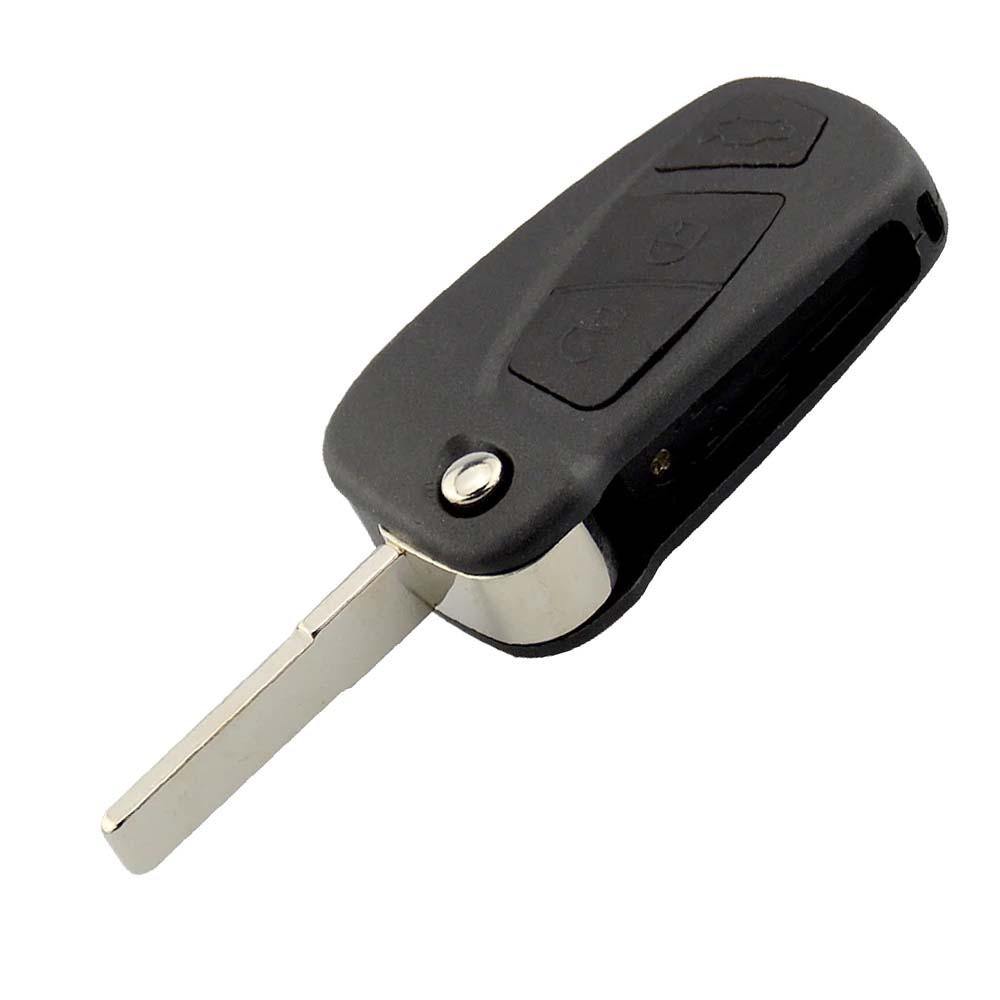 Fekete színű, 3 gombos Ford kulcs, bicskakulcs.