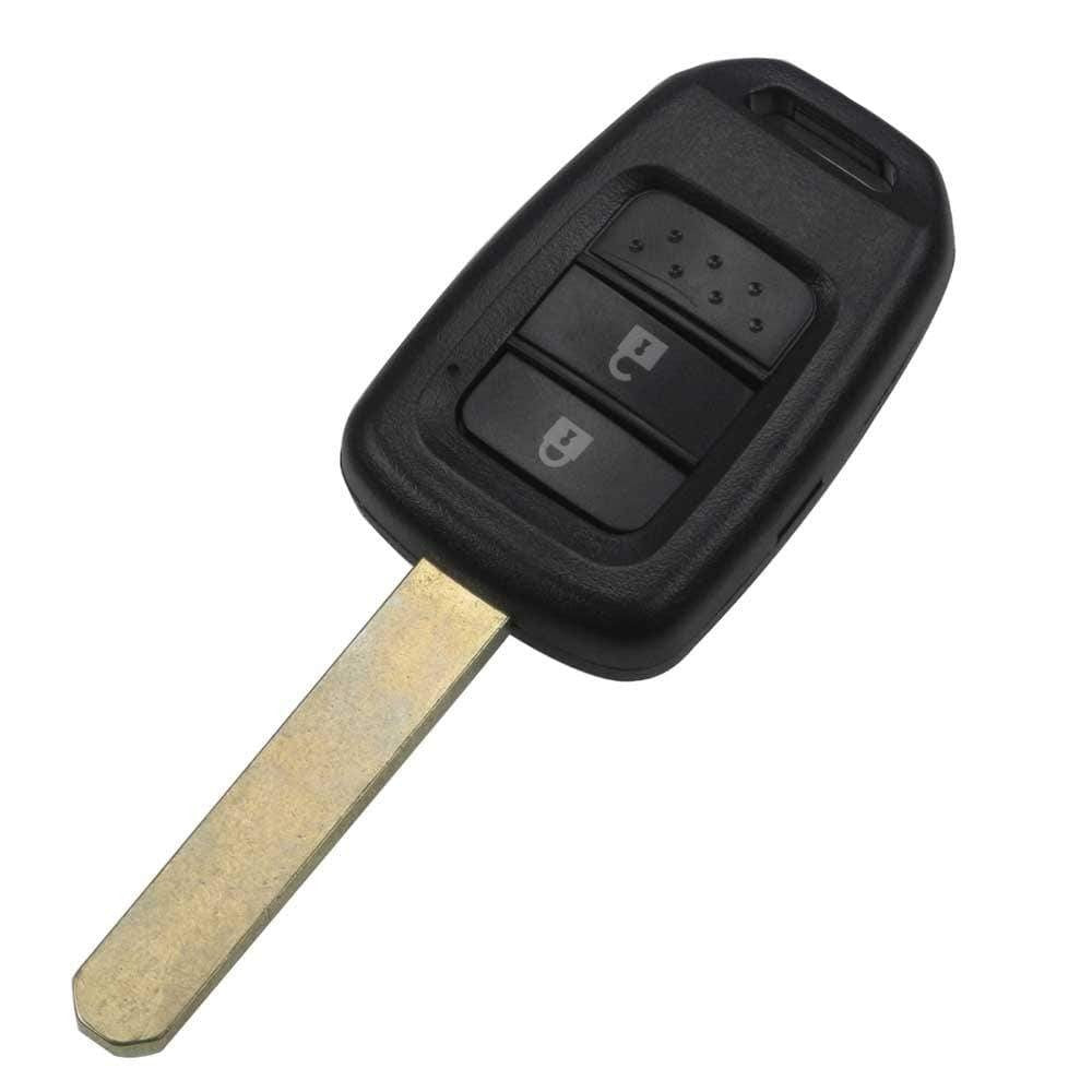 Fekete színű, 2 gombos Honda kulcs, kulcsház nyers kulcsszárral.