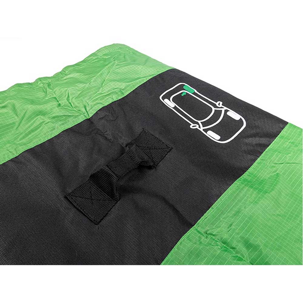 Kerék/gumi tároló készlet 13" 17" fekete-zöld színben