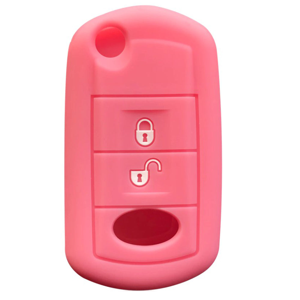Land Rover kulcs szilikon tok 2 gombos rózsaszín, pink színben.