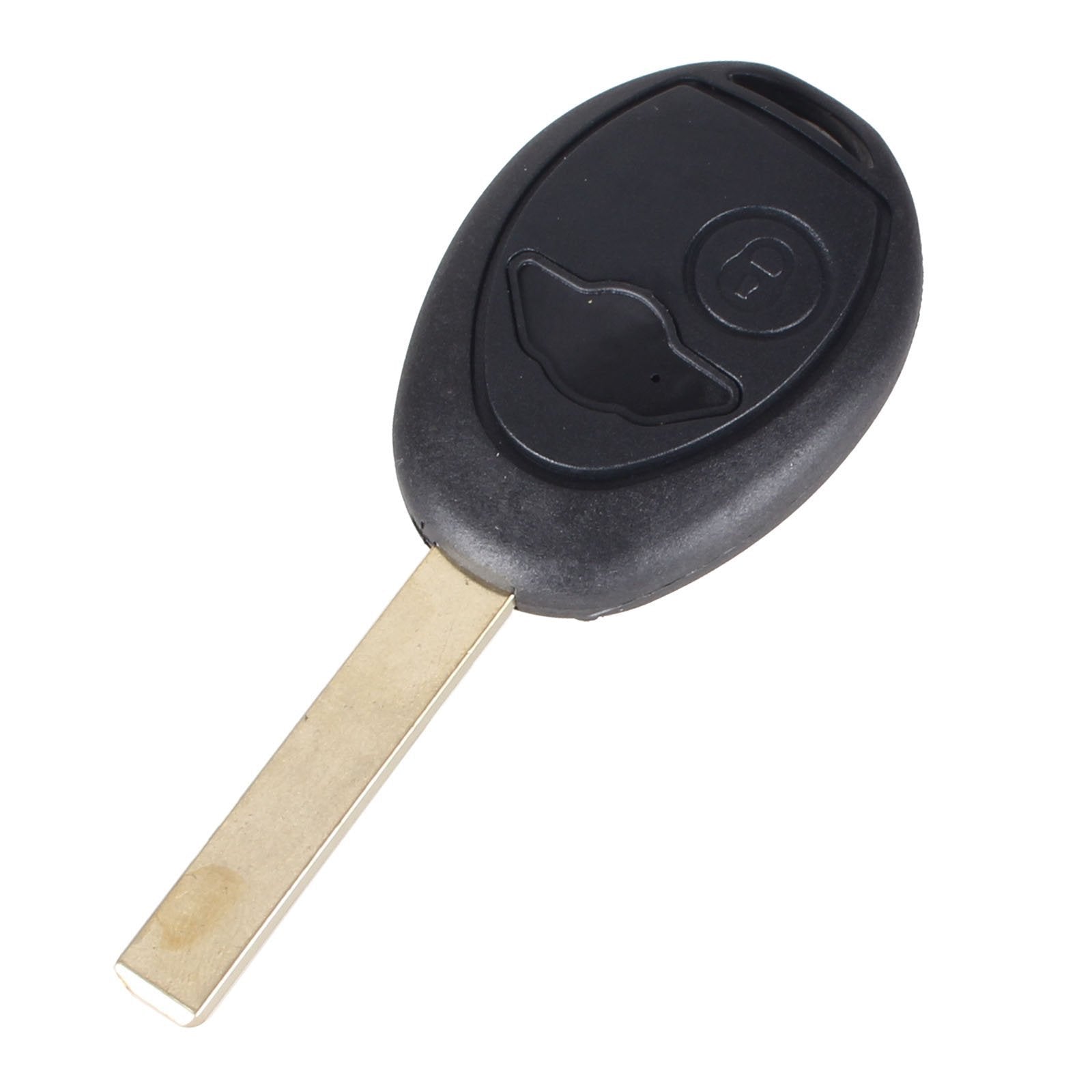 Fekete színű, 1 gombos Mini kulcsház nyers kulcsszárral.