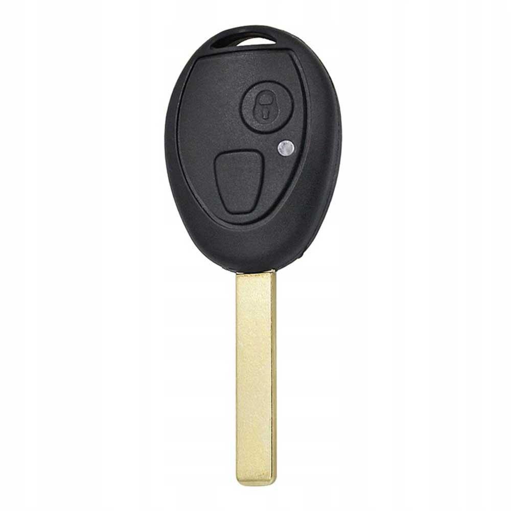 Fekete színű, 2 gombos Land Rover kulcs, kulcsház nyers kulcsszárral.