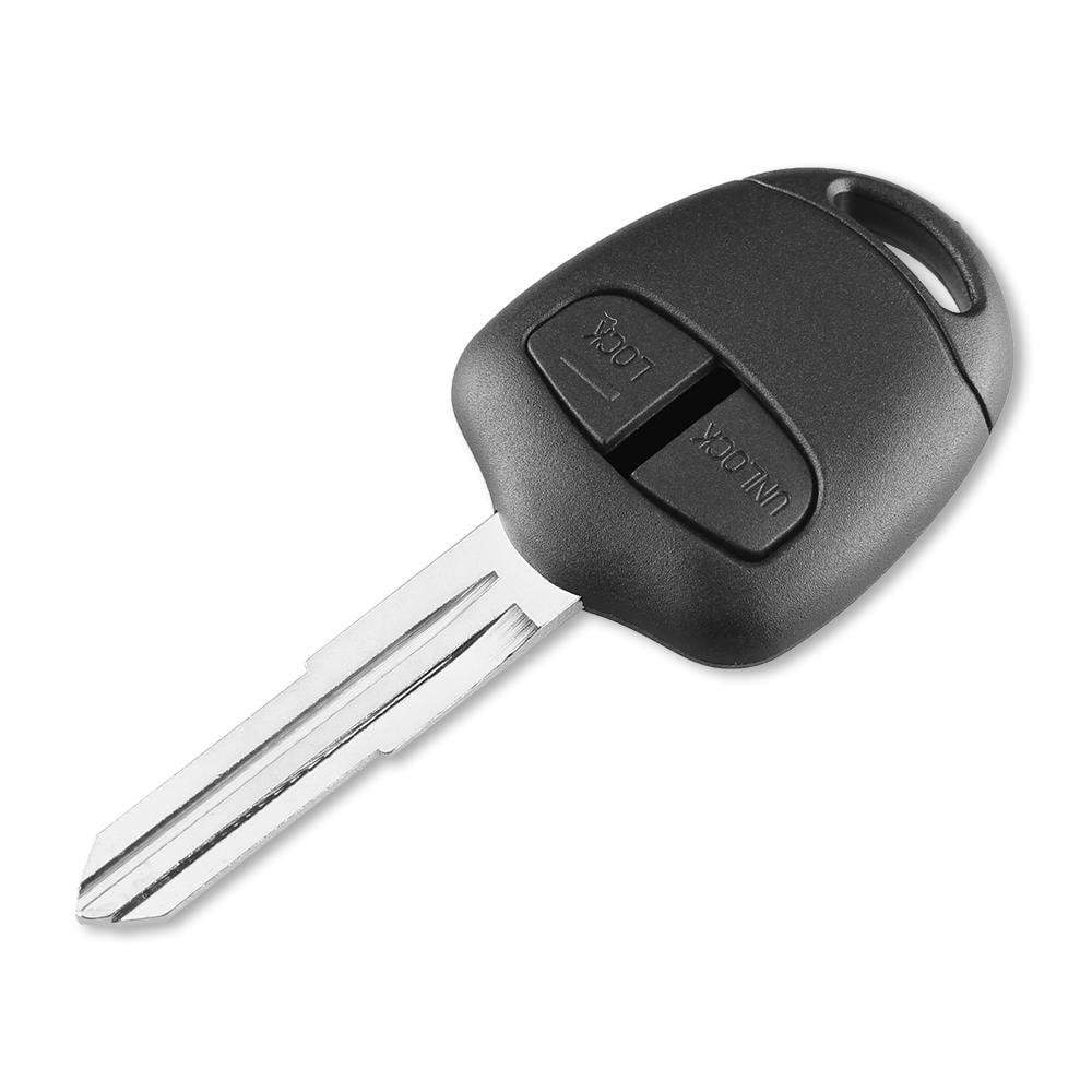 Fekete színű, 2 gombos Mitsubishi kulcs, kulcsház.