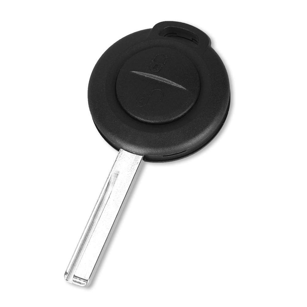 Fekete színű, 2 gombos Mitsubishi kulcs, kulcsház hátulja