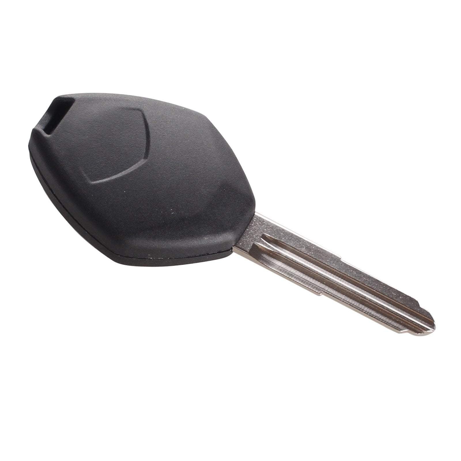 Fekete színű, 3 gombos Mitsubishi kulcs, kulcsház hátulja
