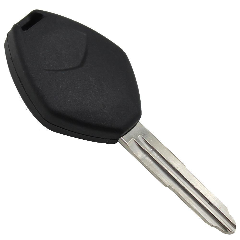 Fekete színű, 4 gombos Mitsubishi távirányítós kulcs hátulja