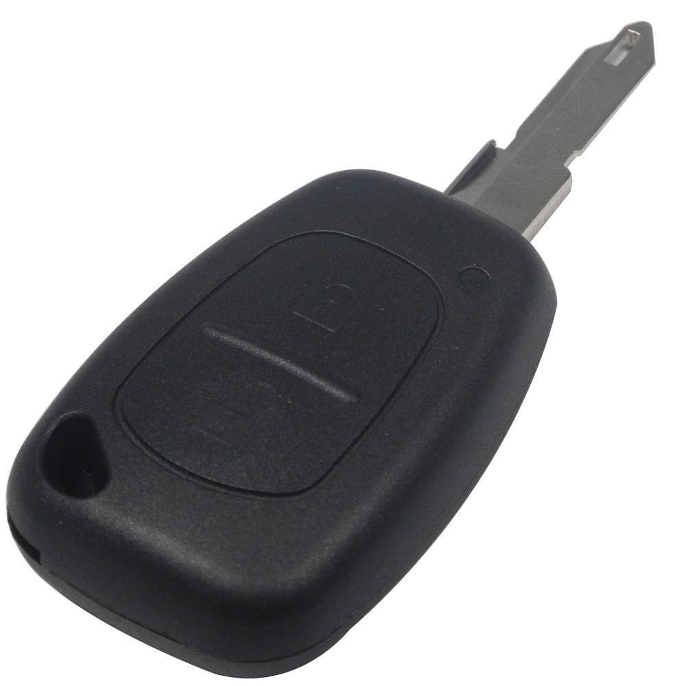 Fekete színű, 2 gombos Nissan kulcs, kulcsház.