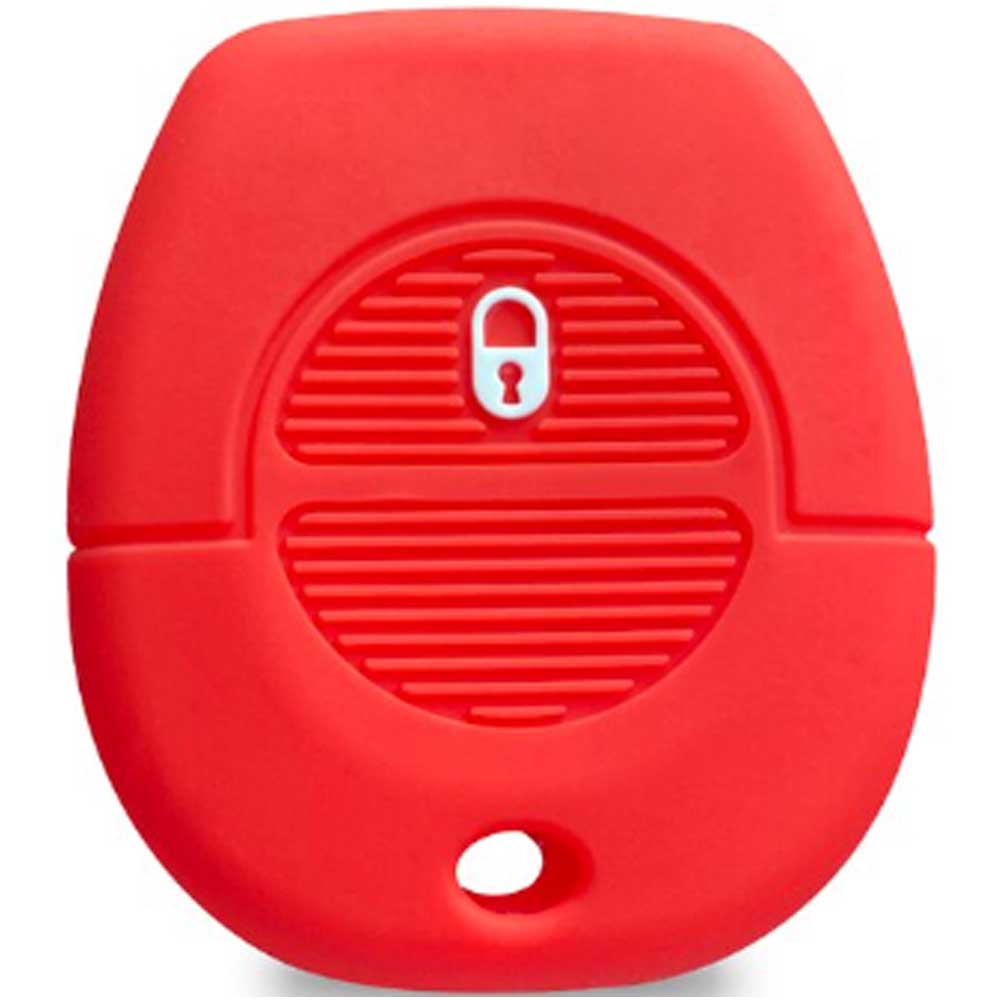 Nissan 1 gombos kulcs szilikon tok piros színben