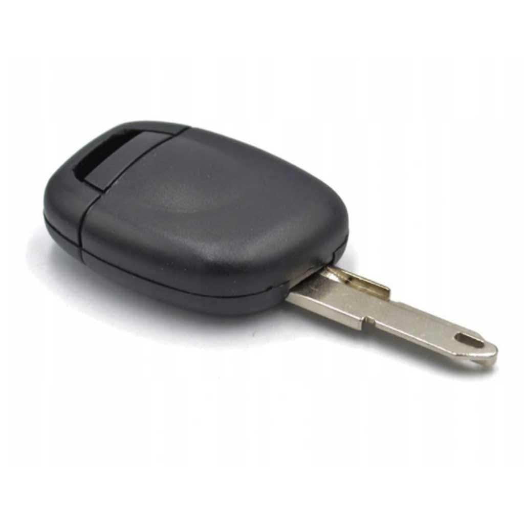Fekete színű, gomb nélküli Renault kulcs, kulcsház.