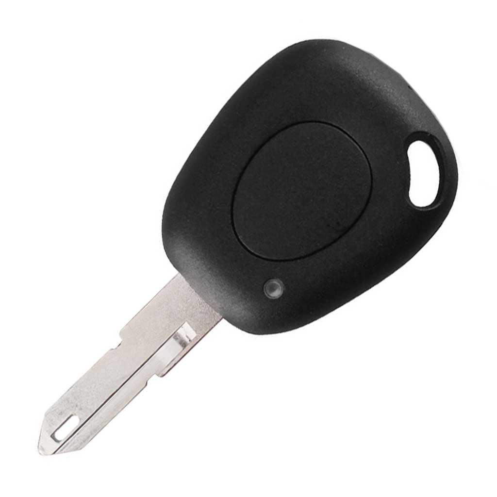 Fekete színű, 1 gombos Renault kulcs, kulcsház.