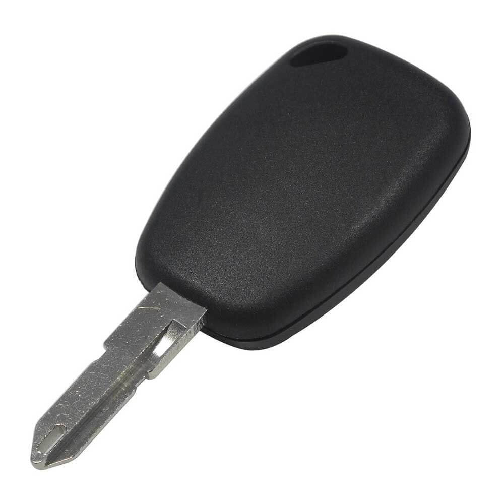 Fekete színű, 2 gombos Renault kulcs, kulcsház hátulja