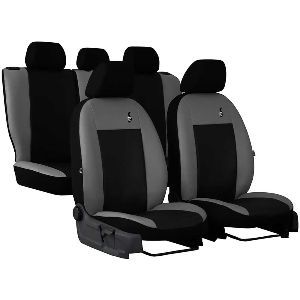 Renalt Kangoo Ab 2008 Maß Sitzbezüge KOMPLETT 5-Sitzer: Schwarz/KL/weiß