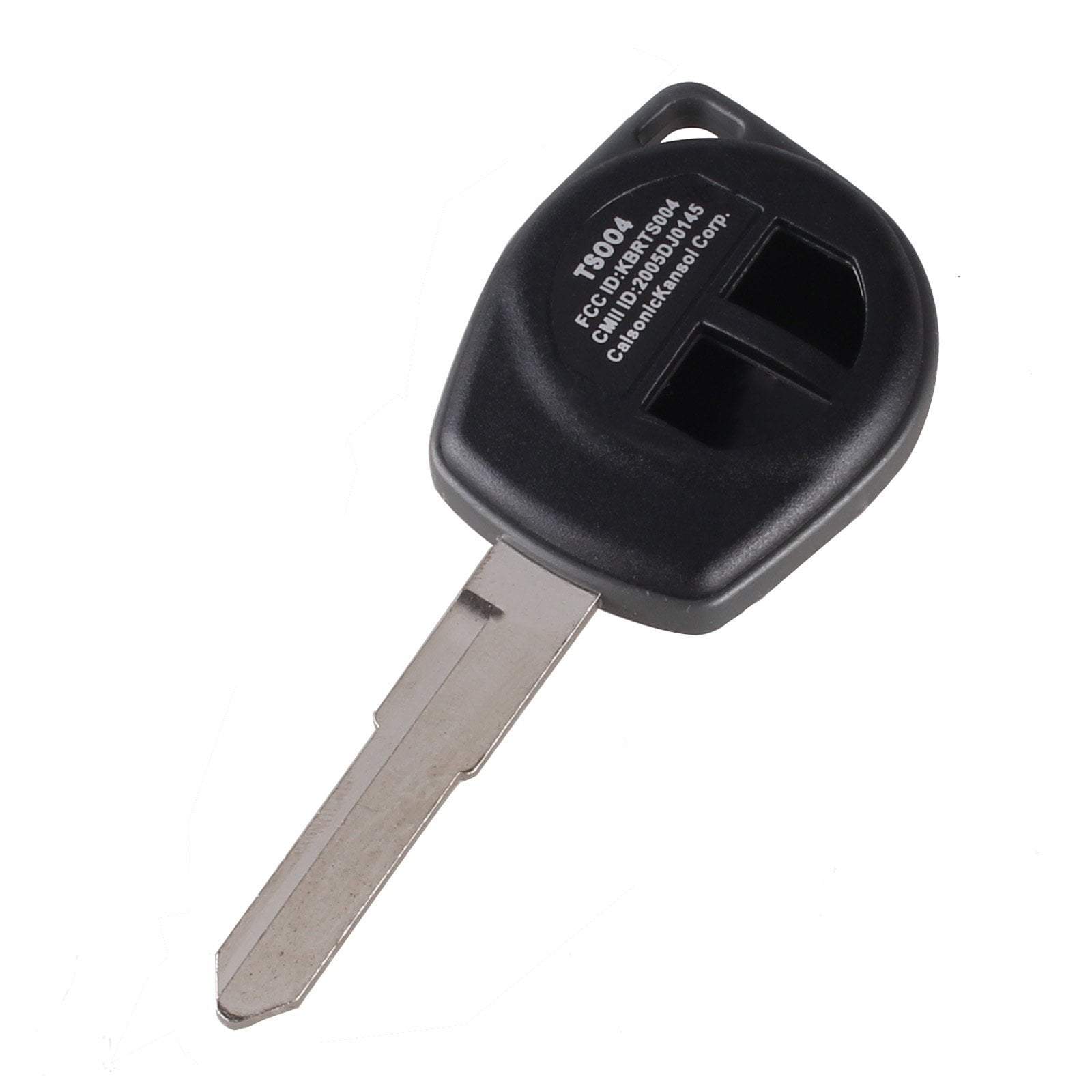 Fekete, szürke színű 2 gombos Suzuki kulcs.