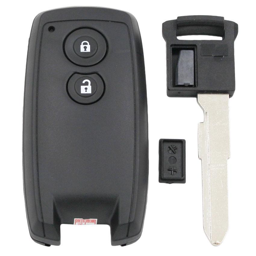 Fekete színű, 2 gombos Suzuki kulcs, kulcsház és kulcsszár.