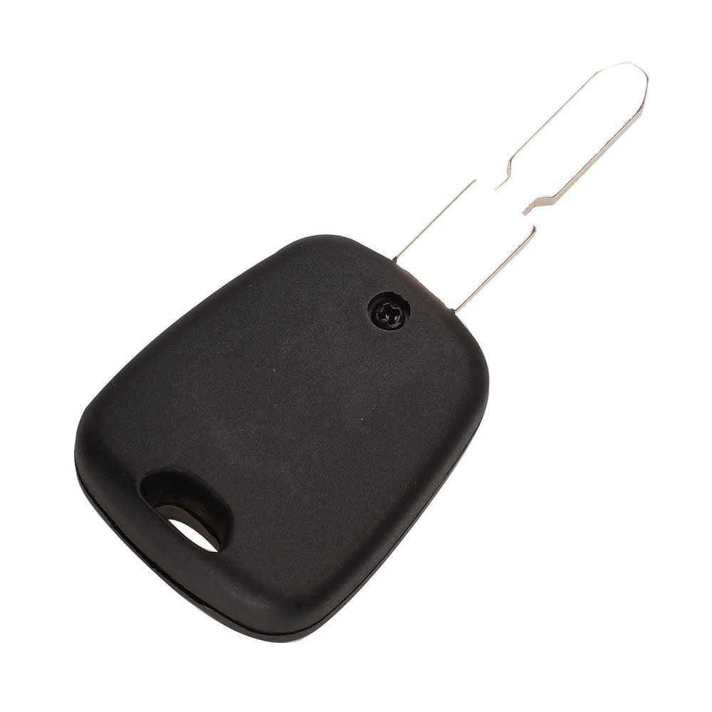 Fekete színű, 2 gombos Peugeot kulcsház hátulja